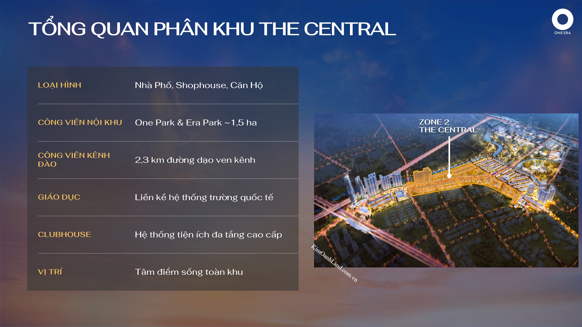 Mặt bằng One Era - khu central Zone 2 Mặt bằng One Era - khu central Zone 2