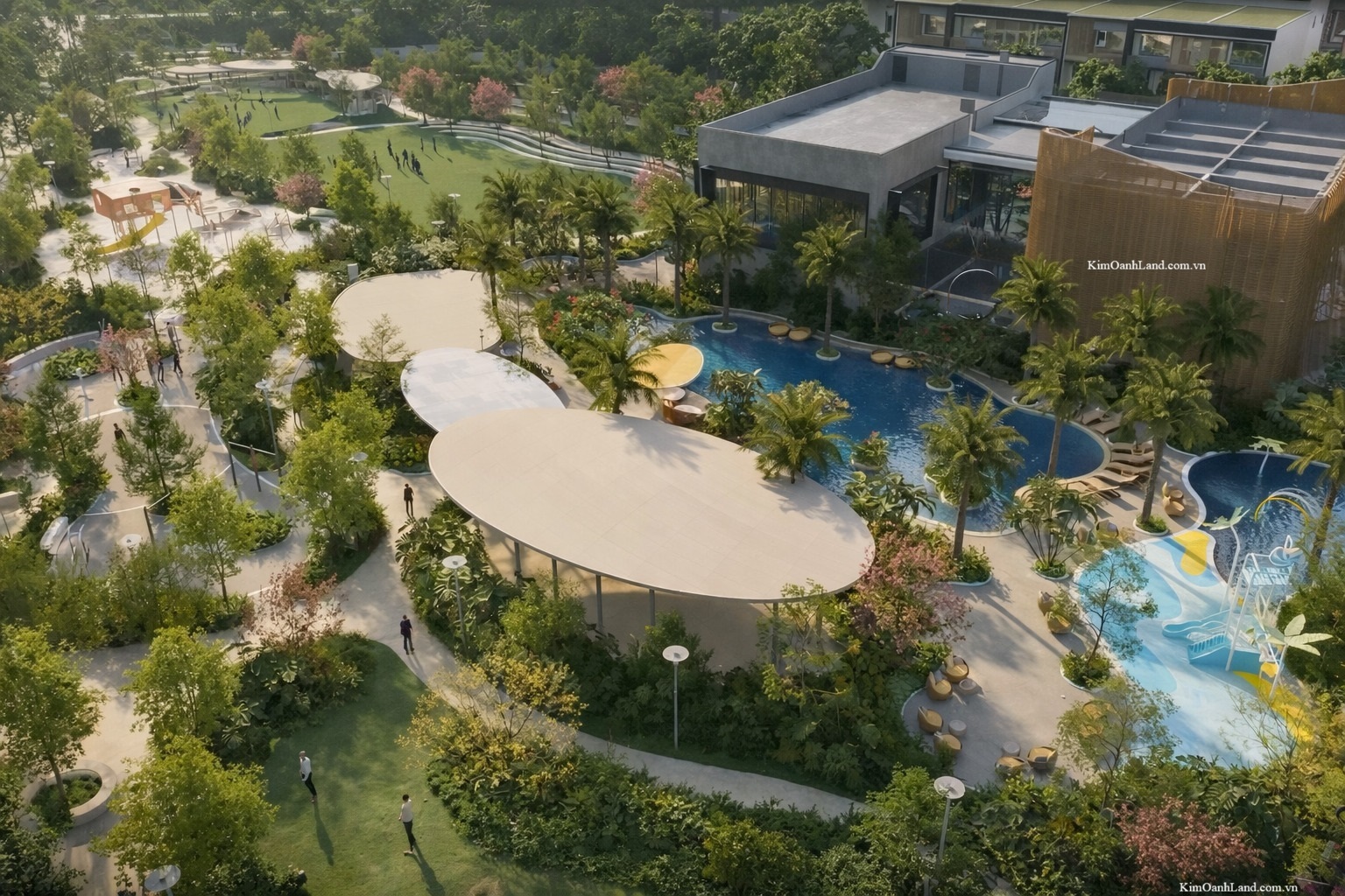 Tiện ích dự án One Era hồ bơi, công viên