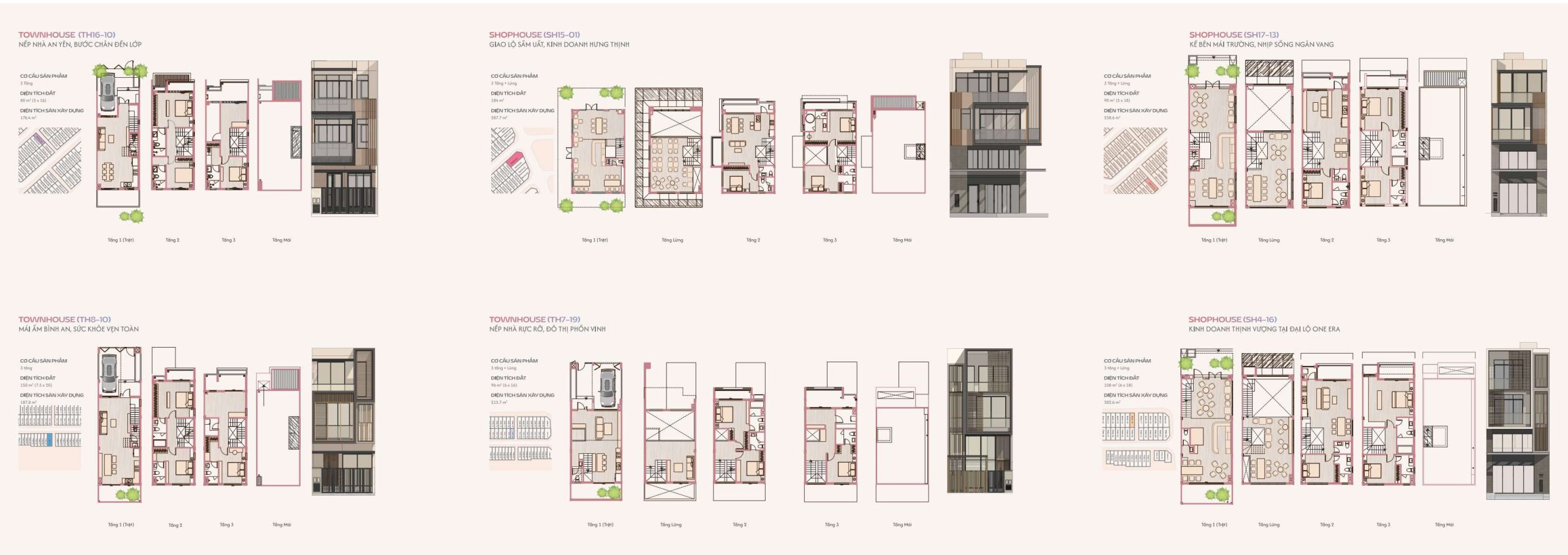 mẫu nhà phố Shophouse NIZI One Era
