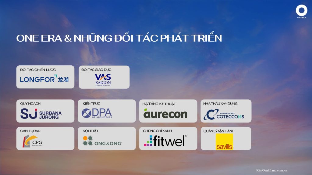 Các thương hiệu uy tín tham gia phát triển dự án One Era.