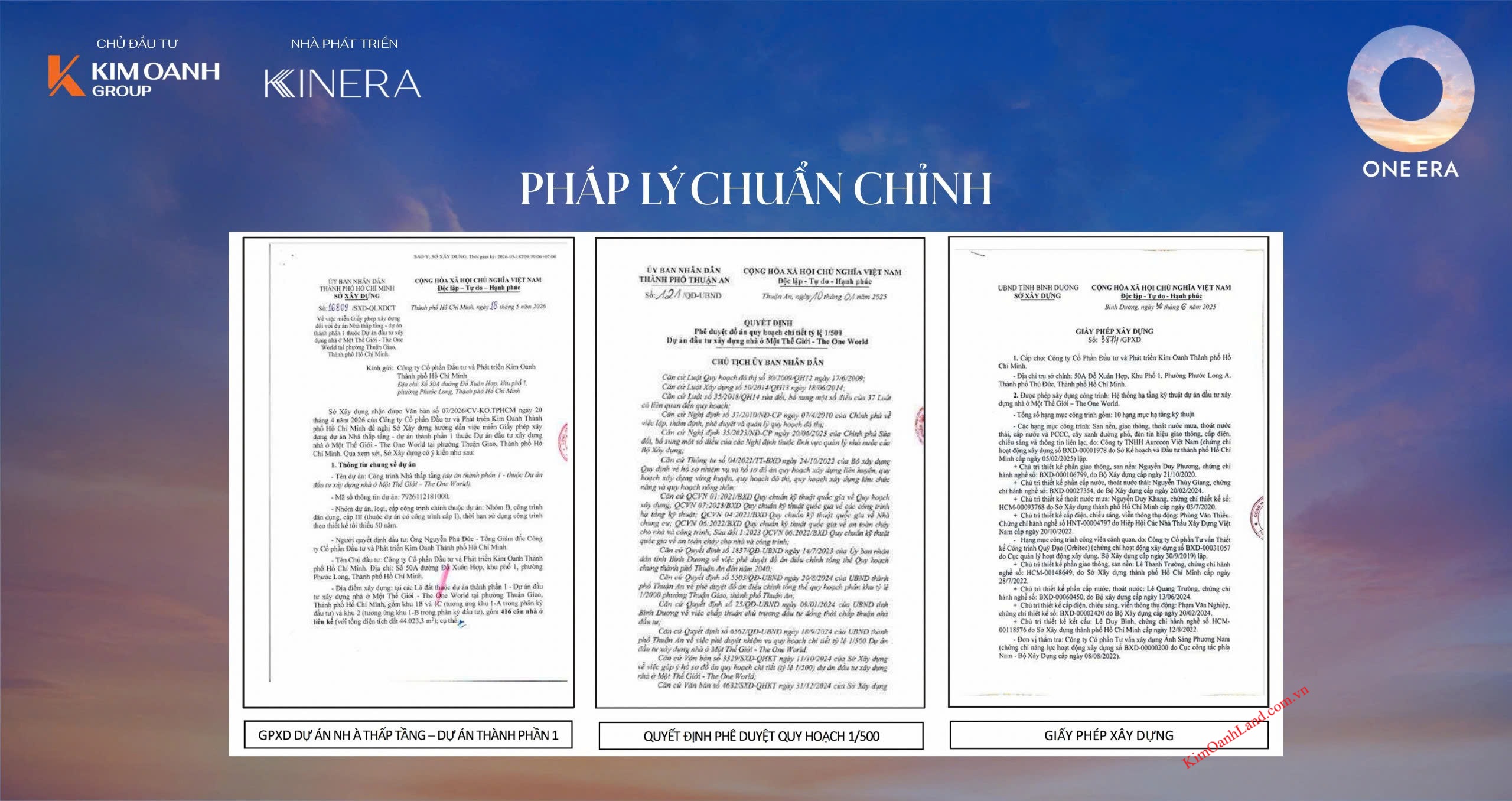giấy phép xây dựng dự án One Era - pháp lý